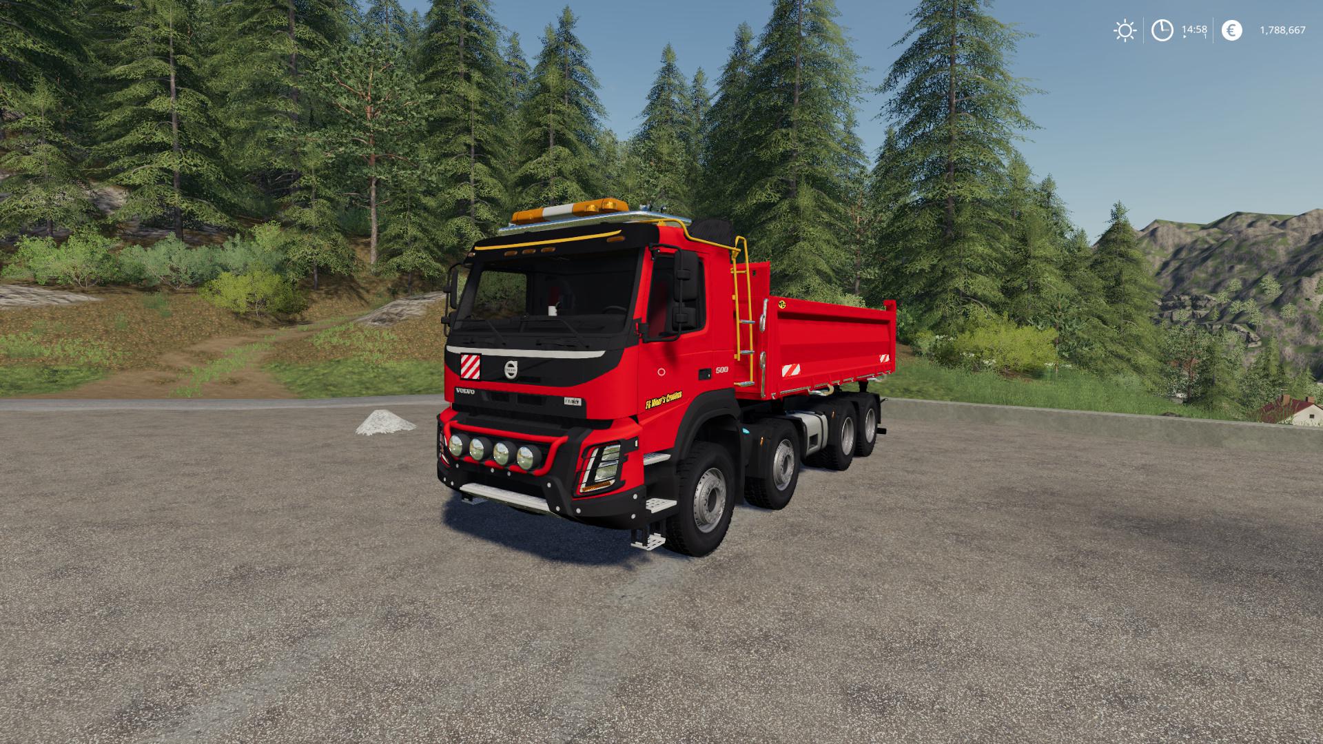 Volvo Fmx 8x4 Meiller Tandem Tipper V10 Fs 19 7469