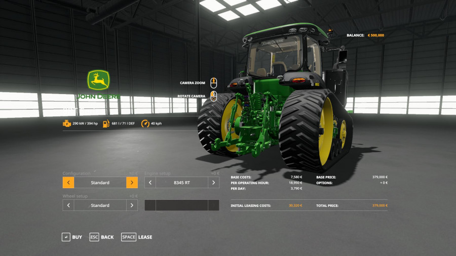 John Deere 8rt With Seatcam V10 Fs 19 7084